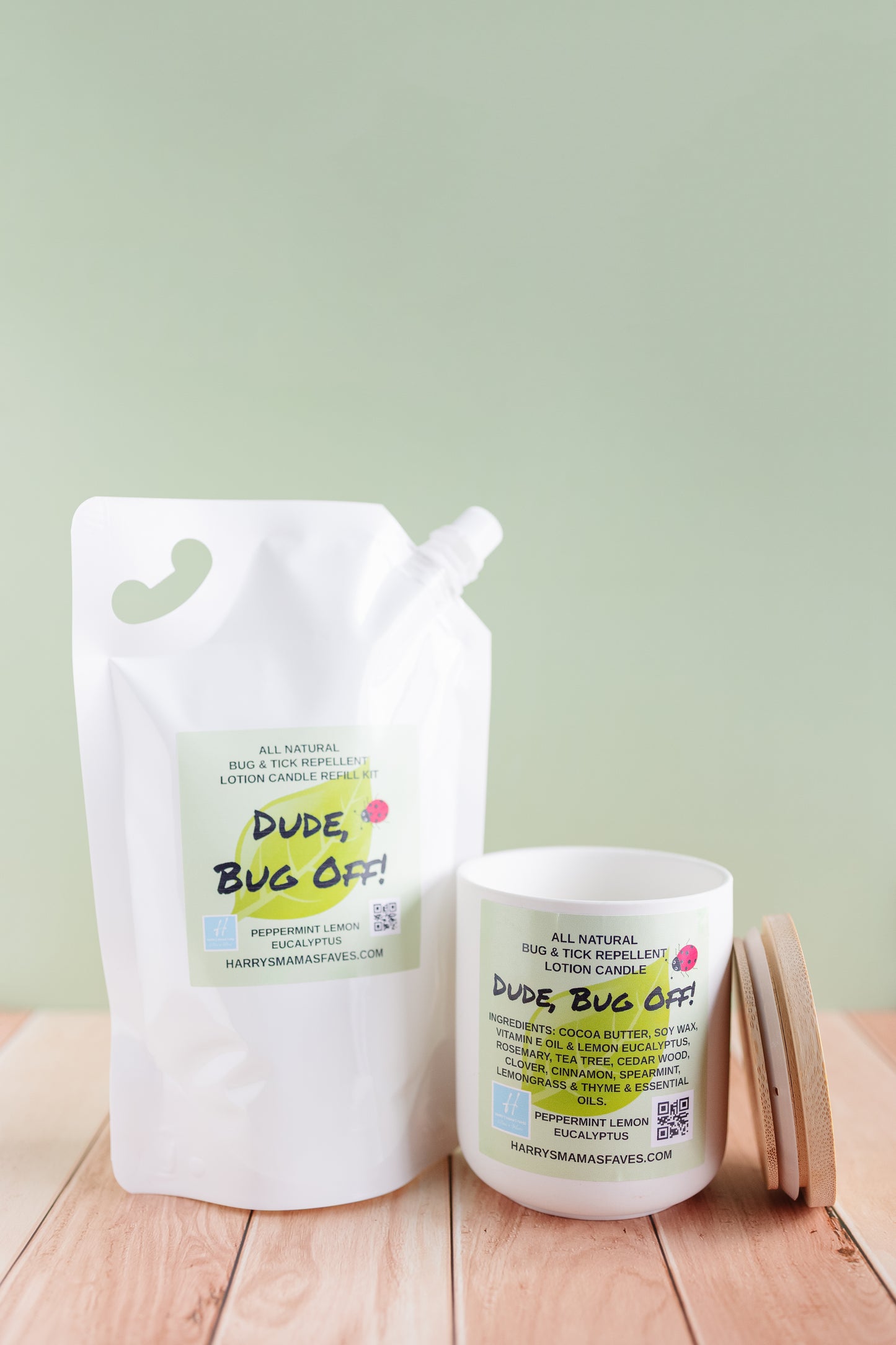 BUG & TICK REPELLANT REFILLABLE LOTION CANDLE