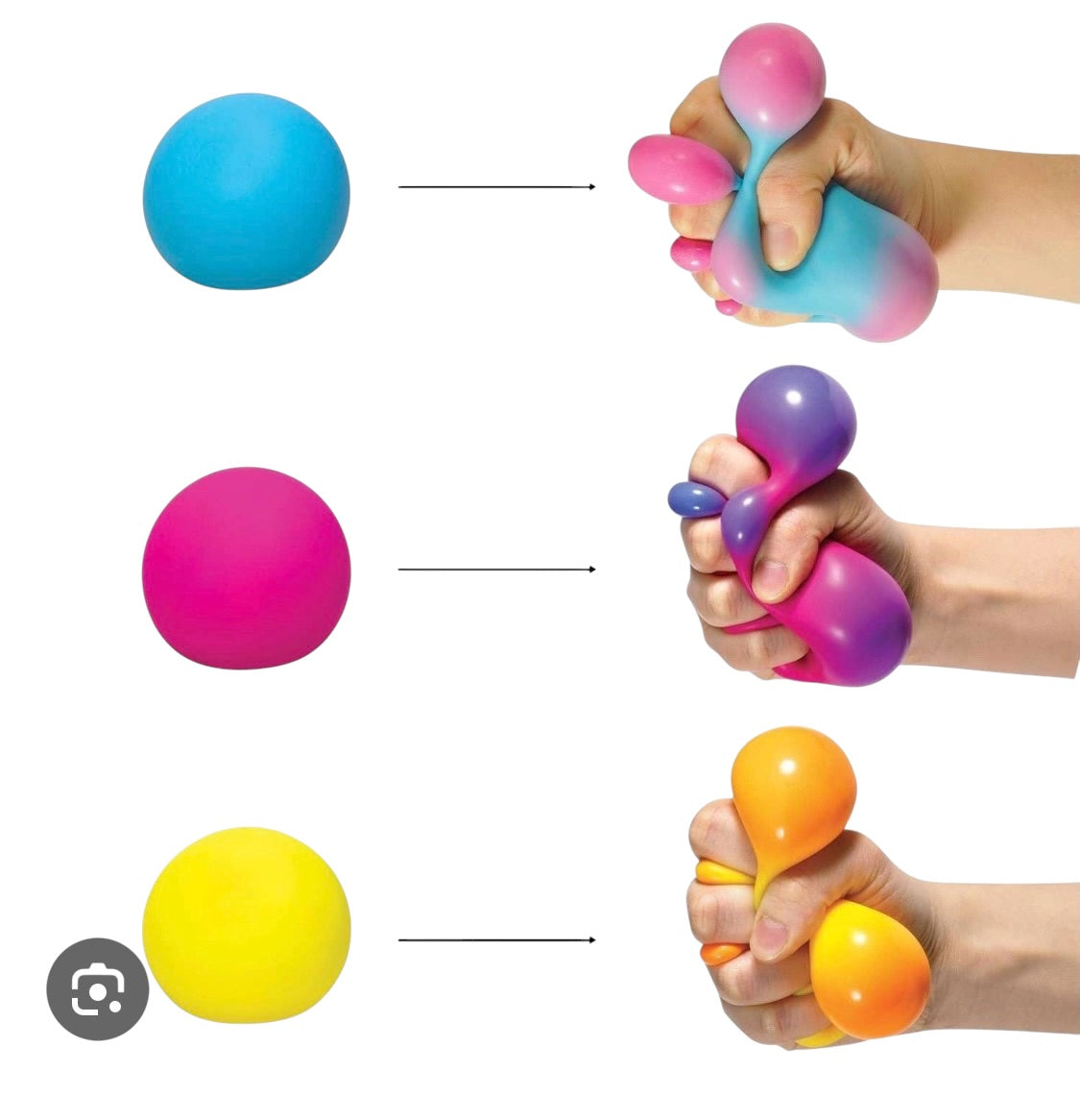 COLOR CHANGING BALL Generic Stress Squishy – Sensory Fidget Toy