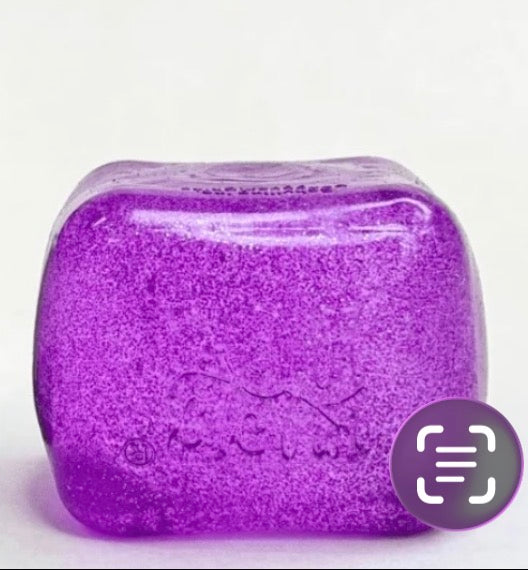 SPARKLE GLOW-IN-THE-DARK Generic Cube Stress Squishy