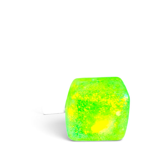 SPARKLE GLOW-IN-THE-DARK Generic Cube Stress Squishy