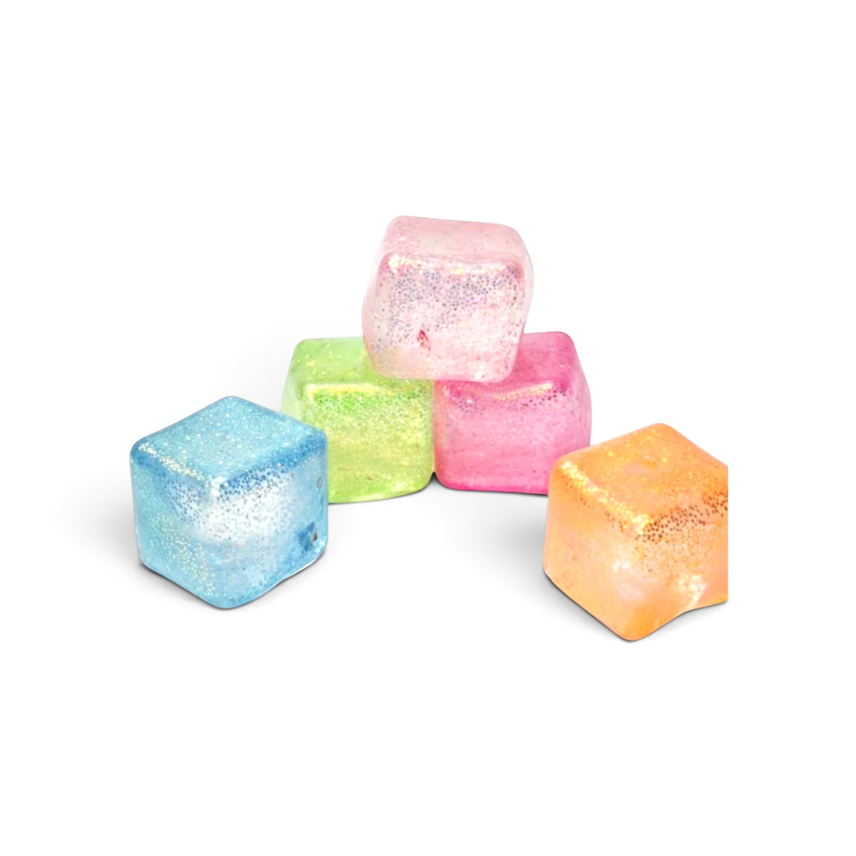 SPARKLE GLOW-IN-THE-DARK Generic Cube Stress Squishy