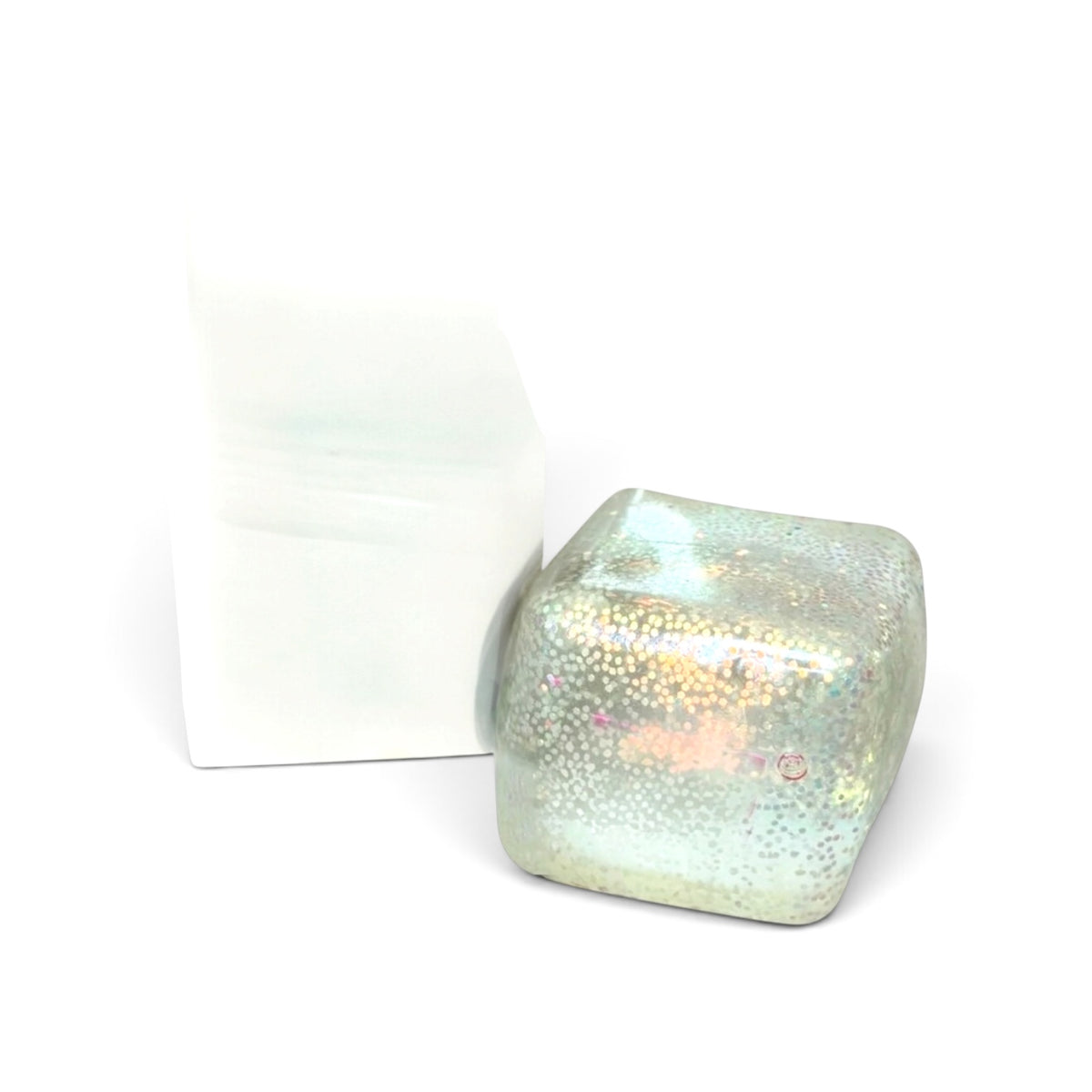SPARKLE GLOW-IN-THE-DARK Generic Cube Stress Squishy