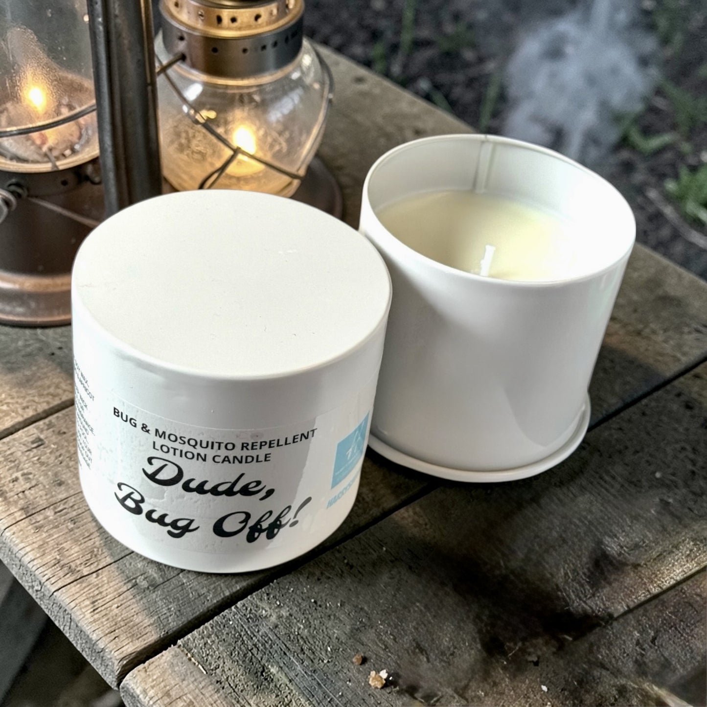 MOSQUITO & TICK REPELLANT LOTION CANDLE--Dude, Bug Off!