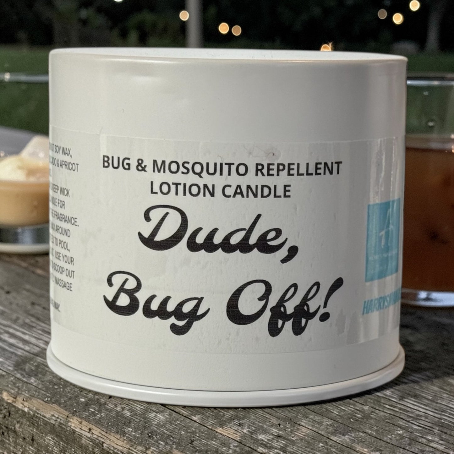 MOSQUITO & TICK REPELLANT LOTION CANDLE--Dude, Bug Off!