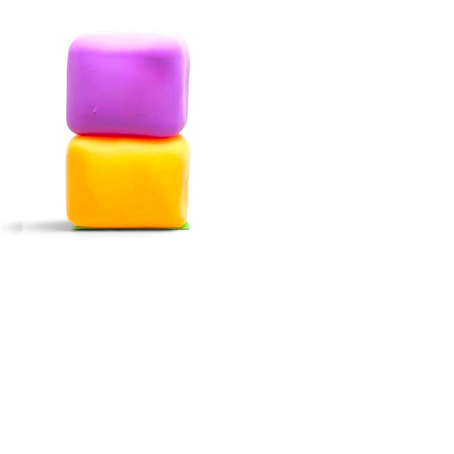 GLOW-IN-THE-DARK Generic Cube Stress Squishy – Sensory Fidget Toy
