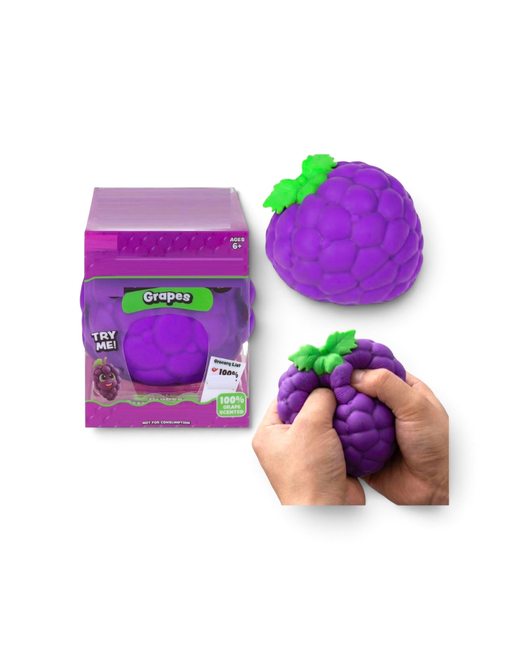 GIANT GRAPES  Generic Cube Stress Squishy