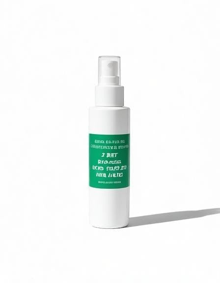 Harry’s Mama’s Faves: Lotions & Potions rosemary mint leave-in hair oil spray in a 4 oz white bottle